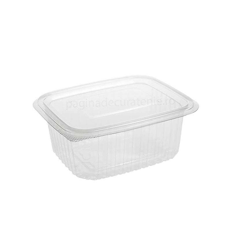 Caserole PET Limera 1000g cu capac atasat